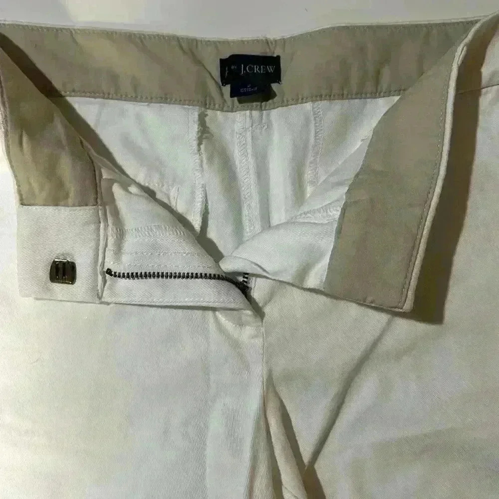 EUC J by J. Crew White Chino Shorts Size 2 - Picture 2 of 2